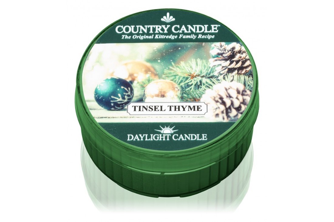 Country Candle Tinsel Thyme Świeczka Zapachowa, Daylight