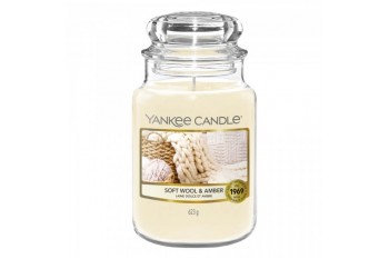 Yankee Candle Soft Wool & Amber Świeca zapachowa DUŻA