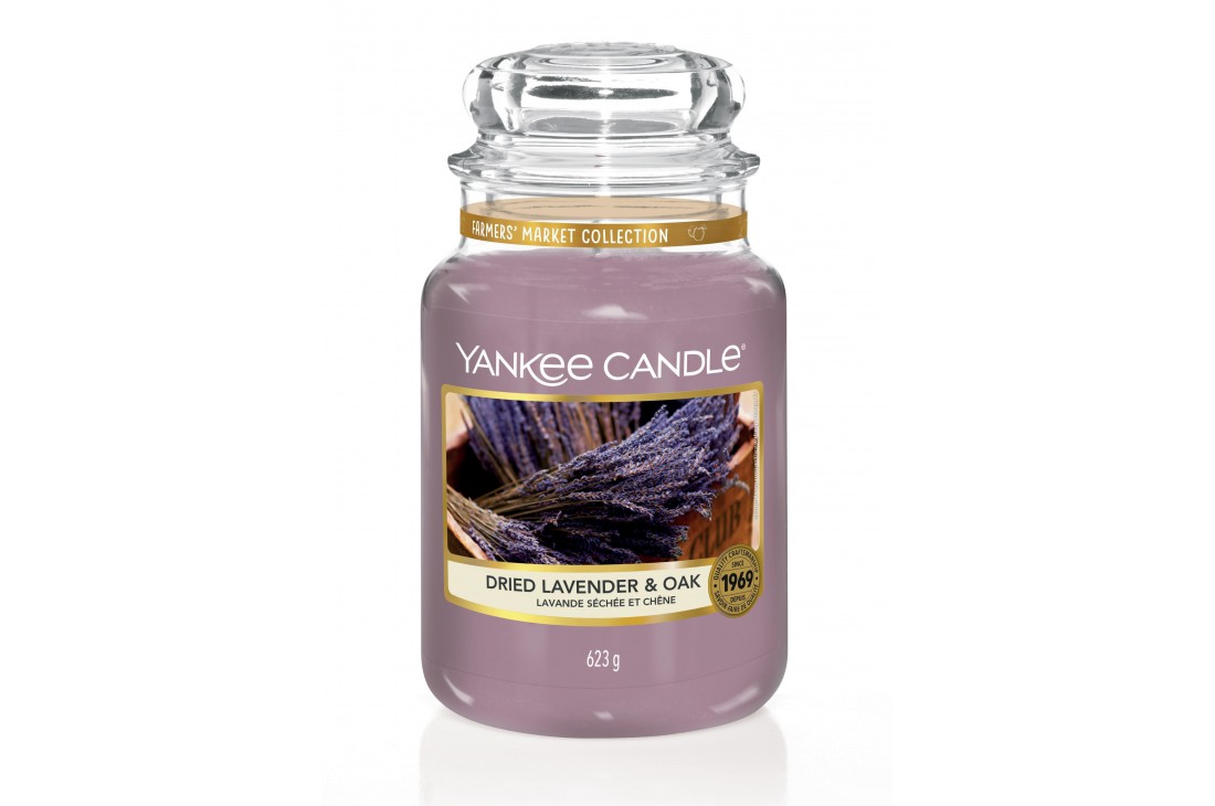 Yankee Candle Dried Lavender & Oak Świeca zapachowa DUŻA