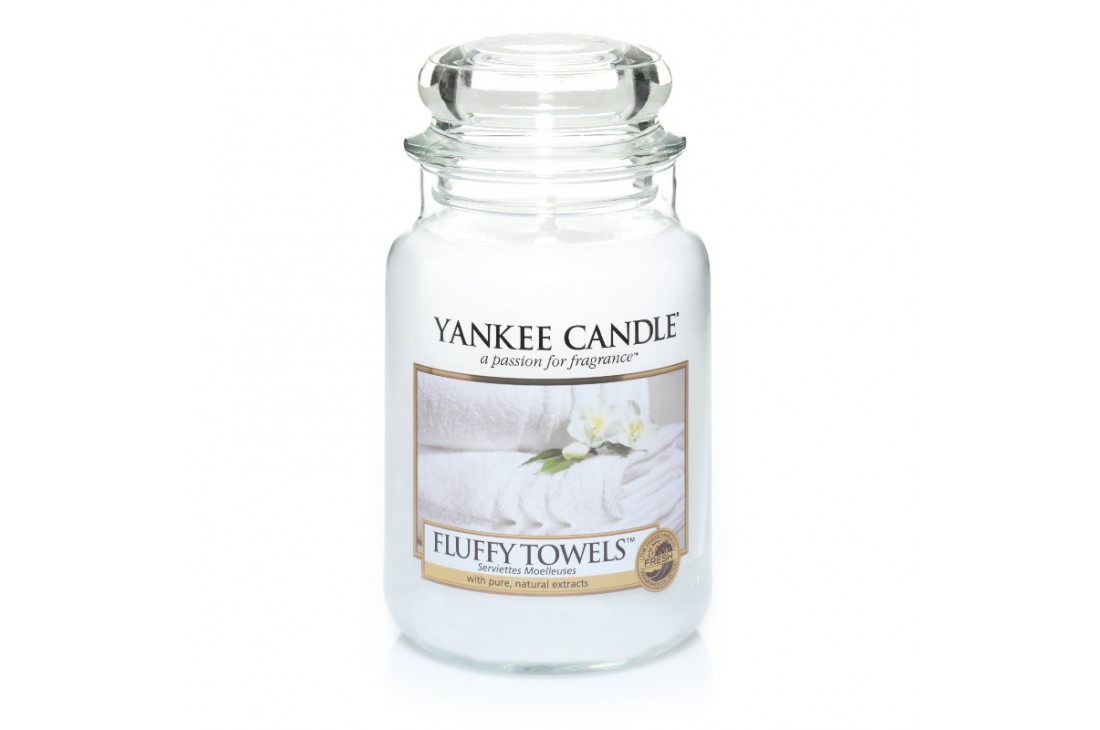 Yankee Candle Fluffy Towels Świeca zapachowa DUŻA