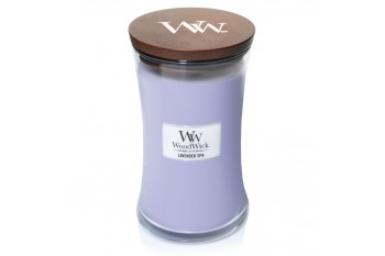 Woodwick Lavender Spa Świeca Zapachowa Duża